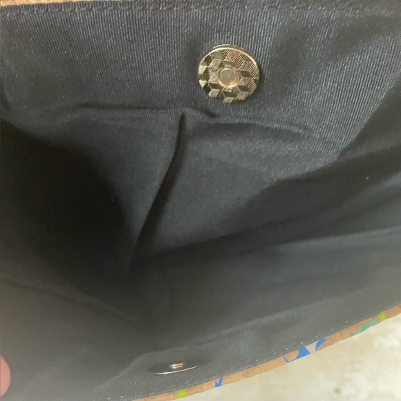 Street Level Cork Color Splash / Paint Splash Clutch Purse, 12.5”x 8” 100% cork. - Picture 6 of 7